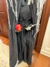 (A51) SCARY HALLOWEEN LIFE SIZED WITCH DECORATION -WITCH HOLDING POISON APPLE-SOME DAMAGE -68' TALL