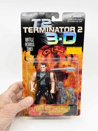 (D-32) VINTAGE SEALED T2 TERMINATOR 2 3D-POWER ARM TERMINATOR W/MISSLE LAUNCHER COLLECTABLE BY KENNER
