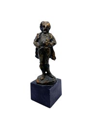 (A-139) VINTAGE HONORE DAUMIERS 'THE SCOFFER' BONDED BRONZE SCULPTURE-SEE IMAGES FOR SIZE AND CONDITION