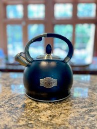 (K) SUSTEAS BLACK ENAMEL TEAPOT