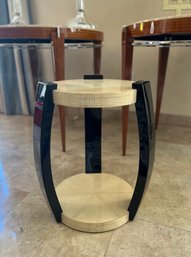 VINTAGE ROBERT SCOTT TWO TONE ACCENT TABLE - 16' ACROSS BY 19' HIGH - Some Wear, See Pics