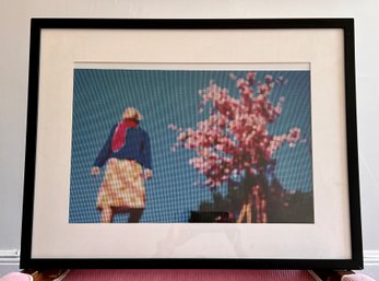 (Art-8) FRAMED CONTEMPORARY PHOTOGRAPHER MATTHEW TISCHLER SCREEN SERIES PRINT - 25' BY 19'