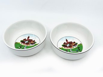 (31) PAIR OF  VILLEROY AND BOCH DESIGN NAIF TRINKET DISH/CANDY DISH-LAPLAU