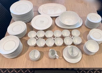 VINTAGE ROSENTHAL 'RAYMOND LOEWY' CONTINENTAL CHINA SET - 12, 7 PIECE PLACE SETTINGS PLUS EXTRAS, 91 PIECES