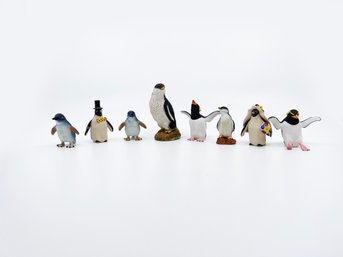 (UB-24) LOT OF 7 MINIATURE PENGUINS-SOME SIGNED