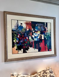(LR) LOVELY CLAUDE FAUCHERE (1936-2019) HAND SIGNED & FRAMED LIMITED EDITION SERIGRAPH 167/350 - 51' BY 41'