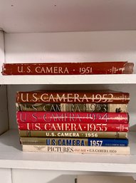 (BASE) COLLECTION OF EIGHT HARDCOVER 'CAMERA' BOOKS - 1950'S