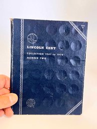 (D-4) WHITMAN LINCOLN CENT BOOK COLLECTION 1941 TO 1974-SEE IMAGES FOR PENNY CONTENT
