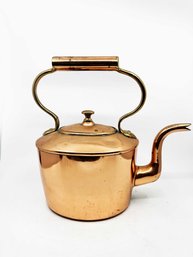 (LR-7) VINTAGE COPPER CLAD LARGE KETTLE