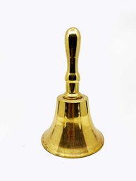 (LR-27) VINTAGE/ANTIQUE LARGE BRASS HAND BELL