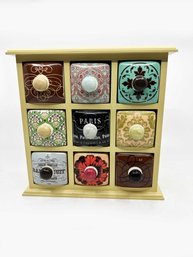 (LR-30) CUTE Decorative NINE DRAWER APOTHECARY CHEST