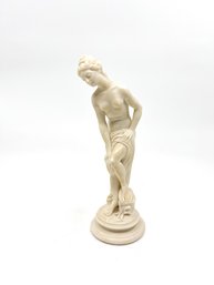 (A-79) VINTAGE 'G. RUGGERI' BATHING VENUS STATUE -COMPOSITE, ITALY BY GINO RUGGERI -APPROX. 9.5' TALL