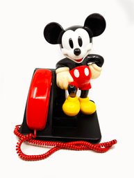 (C-46) VINTAGE 90'S MICKEY MOUSE DESK DISNEY PHONE-AT&T-LAND LINE-PUSH BUTTON