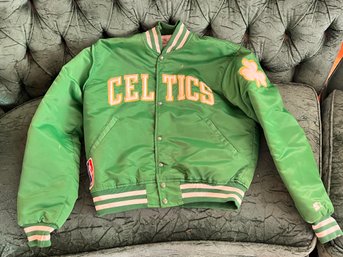 (C-54) AUTHENTIC VINTAGE BOSTON CELTICS WARM UP JACKET - STARTER-USA - SEE IMAGES FOR CONDITION