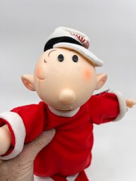 (A-95) VINTAGE SWEE PEA PLUSH STUFFED TOY RED POPEYE 1980'S-APPROX. 18'-P4058