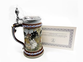(A-100) NIB-VILLEROY & BOCH LIDDED BEER STEIN-THE BROTHERS GRIMM-sNOW WHITE & THE 7 DWARFS-2901