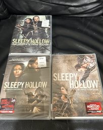 (M-18) THREE DVD'S 'SLEEPY HOLLOW' SEASON 1, 2 & 3 COMPLETE - UNOPENED