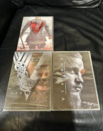 (M-19) THREE DVD'S 'THE VIKINGS' SEASON 1, 2 & 3 COMPLETE - UNOPENED