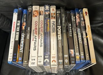 (M-22B) COLLECTION OF 15 SEALED DVD'S ASSORTED MOVIES & SERIES - UNOPENED
