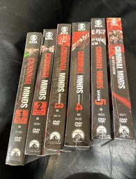 (M-26) SIX  DVD'S 'CRIMINAL MINDS' SERIES SESONS 1-6 - SEALED