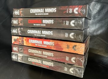 (M-27) SIX  DVD'S 'CRIMINAL MINDS' SERIES SESONS 7-12 - SEALED