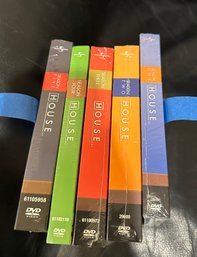 (M-28) FIVE  DVD'S 'HOUSE' SERIES SESONS 1-5 - SEALED