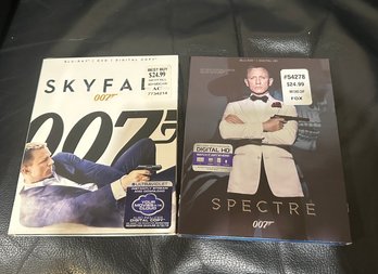 (M-30) TWO DVD'S JAMES BOND 007 - 'SPECTRE & SKY FALL' - SEALED