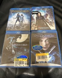 (M-33) FOUR BLU-RAY DVD'S 'UNDERWORLD' ALL SEALED