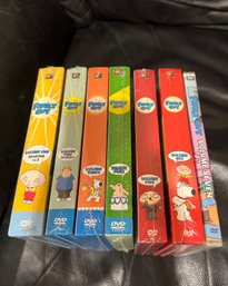 (M-38) SEVEN 'FAMILY GUY' DVD'S -  SEALED