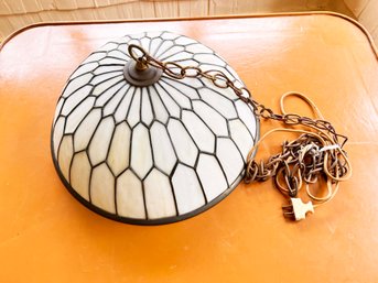 (KX-203) VINTAGE PENDANT LAMP FIXTURE-APPROX. 16' X 9'