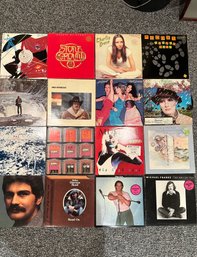(Rec. 21) COLLECTION OF 16 ASSORTED LP VINYL RECORDS - YAZ, DISCO, FOGHAT, CHARLIE DORE, ROXY