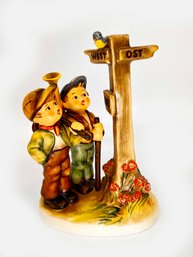 (A-5) VINTAGE WEST GERMANY GOEBEL HUMMER 1950'S CROSSROADS HALT WEST OST-APPROX. 7' TALL