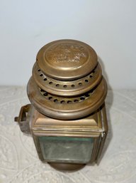 (U-24) ANTIQUE FORD 'JOHN BROWN, MODEL 100' BRASS OIL SIDE LAMP / LANTERN -FORD MODEL T-  11' BY 5' -SEE PICS