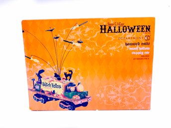 (Z-75)  DEPT 56  SNOW VILLAGE HALLOWEEN HAUNTED RAILS-'WITCH HOLLOW SUPPLY CAR'  ORIGINAL  BOX