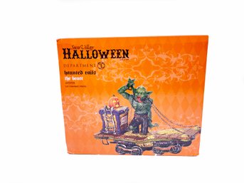 (Z-78)  DEPT 56  SNOW VILLAGE HALLOWEEN HAUNTED RAILS-'THE BEAST' ORIGINAL BOX