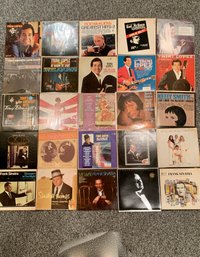 (Rec. 5) COLLECTION OF 24 ASSORTED LP VINYL RECORDS, SOME SEALED - SINATRA, TRINI LOPEZ, JULIE LONDON