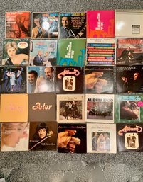 (Rec. 7) COLLECTION OF 25 ASSORTED LP VINYL RECORDS - PETER, PAUL & MARY, BUFFY ST. MARIE