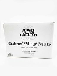 (ZZ-6) VINTAGE 1994 DEPARTMENT 56 HERITAGE VILLAGE COLLECTION DICKENS VILLAGE SERIES-'QUILLY'S ANTIQUES'