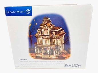 (ZZ-12) VINTAGE DEPT. 56 SNOW VILLAGE -'gRIMSLEY MANOR'-ORIGINAL. BOX