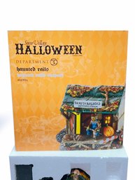 (ZZ-20) VINTAGE DEPT. 56 SNOW HALLOWEEN VILLAGE -'HAUNTED RAILS OUTPOST'-ORIGINAL. BOX