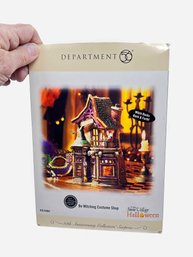 (ZZ-36) VINTAGE DEPARTMENT 56 'HALLOWEEN' 30TH ANNIV.-'BE WITCHING COSTUME SHOP' ORIGINAL BOX