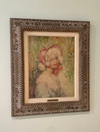 LUCIEN BOULIER (1882-1963) ORIGINAL FRAMED FRENCH MODERNIST OIL PAINTING ON PANEL - SIGNED - 20' BY 18'