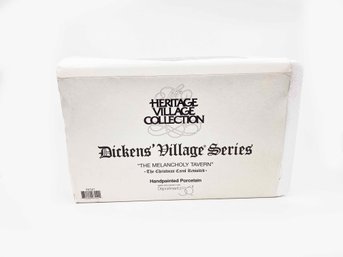 (ZZ-79) VINTAGE '96 DEPARTMENT 56 HERITAGE DICKENS VILLAGE SERIES-'THE MELANCHOLY TAVERN' ORIGINAL BOX