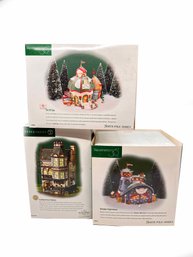 (ZZ-104) VINTAGE LOT OF 3 DEPARTMENT 56 HERITAGE VILLAGE COLLECTION-'SEE BELOW'-ORIG.BOX