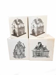 (ZZ-112) VINTAGE LOT OF 4 DEPARTMENT 56 HERITAGE NORTH POLE SERIES-'SEE BELOW FOR CONTENT-ALL BOXED