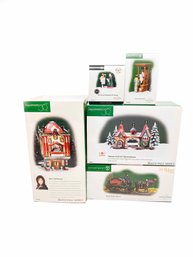 (ZZ-113) VINTAGE LOT OF 5 DEPARTMENT 56 HERITAGE NORTH POLE SERIES-'SEE BELOW FOR CONTENT-ALL BOXED