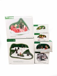 (ZZ-123) VINTAGE LOT OF 6 DEPARTMENT 56 HERITAGE NORTH POLE SERIES-'SEE BELOW FOR CONTENT'-ALL BOXED