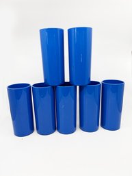 (C-10) LOT OF 7 VINTAGE 'DANSK' 7' PLASTIC TUMBLERS GLASSES