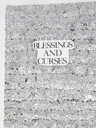 (A-20) 1991 PAUL PALNIK SIGNED LITHO 'BLESSINGS & CURSES' - HILARIOUS CARTOON MESSAGES -FRAMED - 20' BY 27'