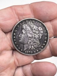 (A-99) VINTAGE 1879 US MORGAN SILVER DOLLAR COIN-SHIP ONLY